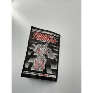 Transformer G2 Grimlock Instructions booklet sheet manual